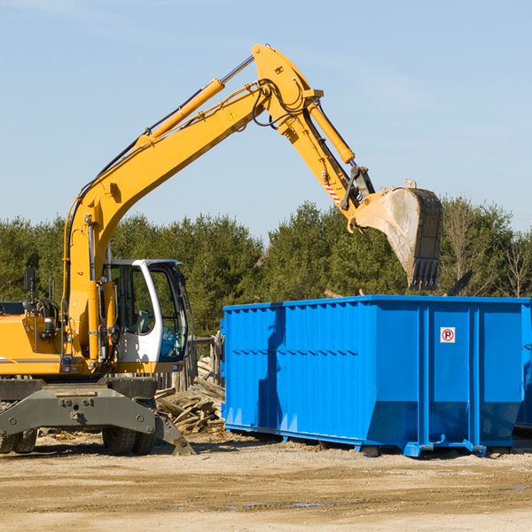 what size residential dumpster rentals are available in Velma OK